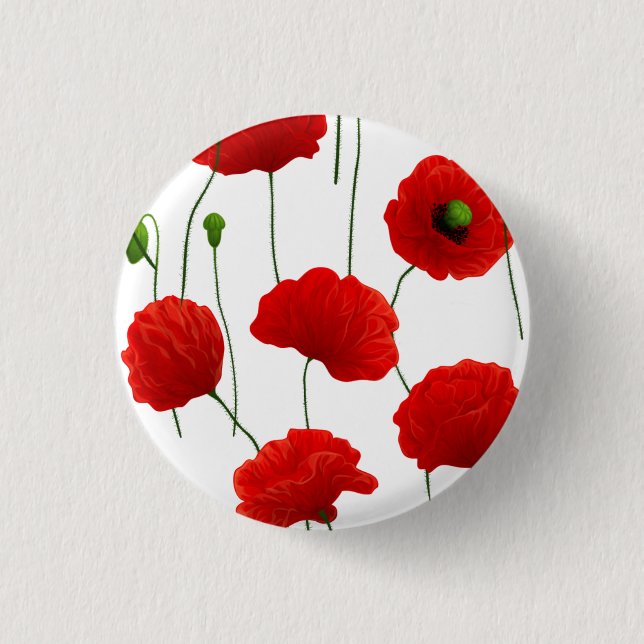 Badge Rond 2,50 Cm Poppies (Devant)