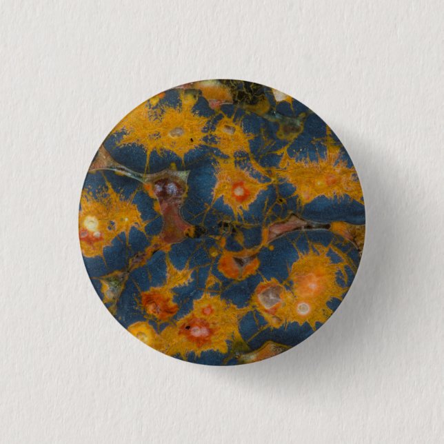Badge Rond 2,50 Cm Poppy Jasper (Devant)