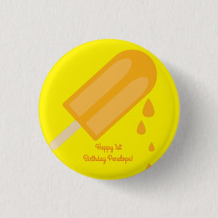 Badge Rond 2,50 Cm Popsicle mignonne Été 1er Anniversaire Thème de fê