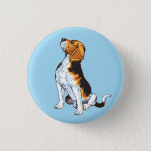Badge Rond 2,50 Cm porte - clé beagle
