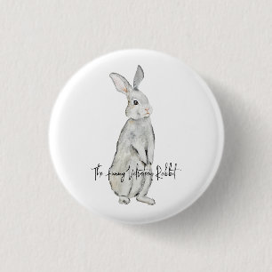 Badge Rond 2,50 Cm Porte - clé magnétique de lapin de velours amusant