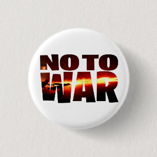 Badge Rond 2,50 Cm Porte-clés T-Shirt Non à la guerre