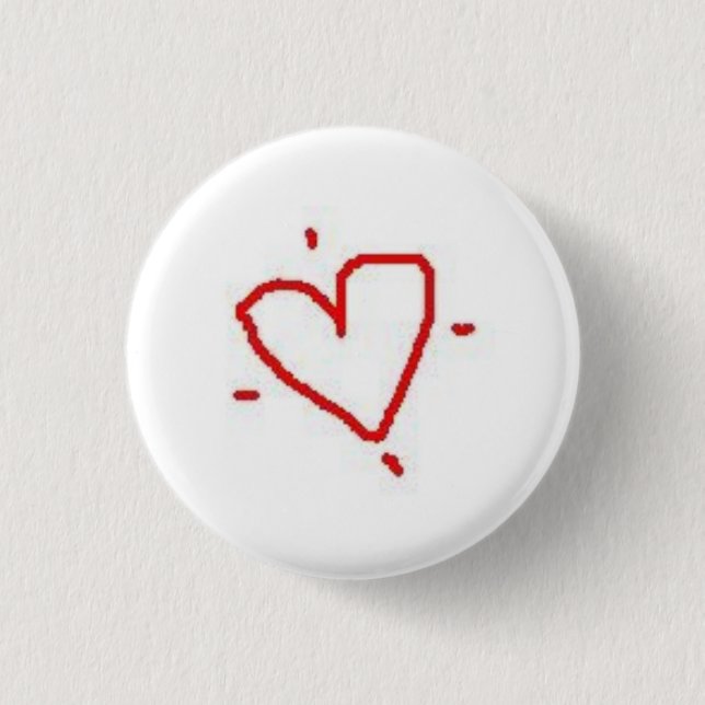 Badge Rond 2,50 Cm Porter Mon Coeur (Devant)