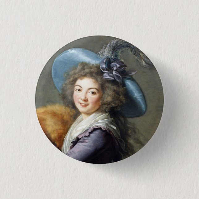 Badge Rond 2,50 Cm Portrait de la Dame française (Devant)