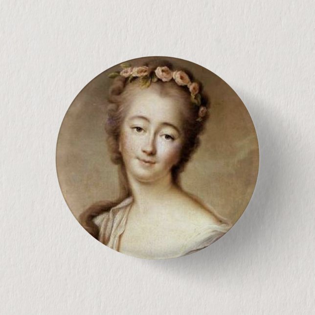 Badge Rond 2,50 Cm Portrait de Madame du Barry (Devant)