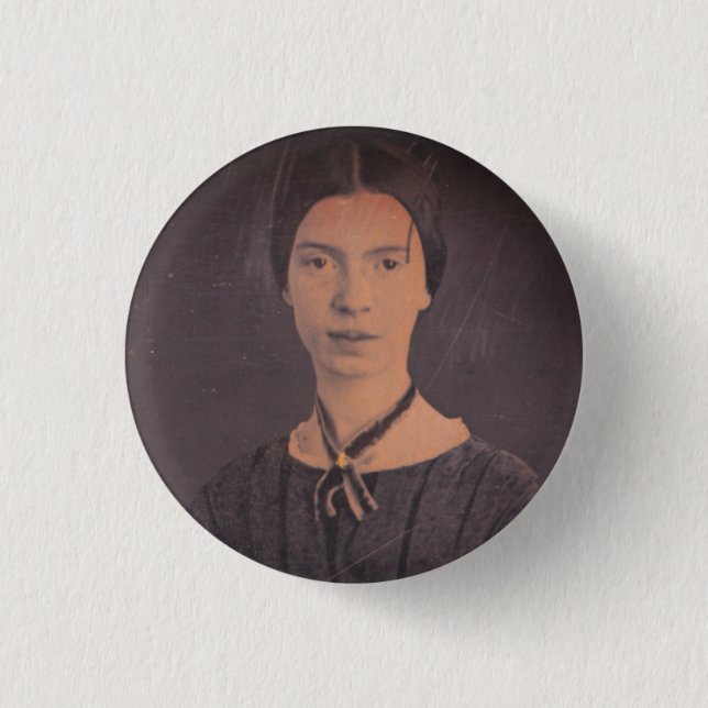 Badge Rond 2,50 Cm Portrait d'Emily Dickinson (Devant)