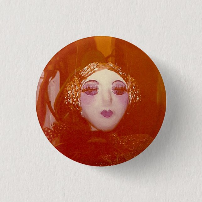 Badge Rond 2,50 Cm Portrait d'or (Devant)