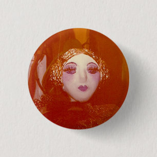 Badge Rond 2,50 Cm Portrait d'or
