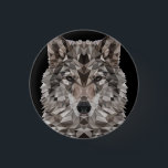 Badge Rond 2,50 Cm Portrait géométrique du loup gris<br><div class="desc">Ce loup géométrique regarde son défi. Un vrai alpha fidèle à son pack. Elle est dangereuse pour quiconque en dehors de son sac à loups. Le motif géométrique donne à cet animal sauvage et rugueux l'apparence d'un chien domestique, le meilleur ami de l'homme. Mais elle n'est pas apprivoisée, elle est...</div>