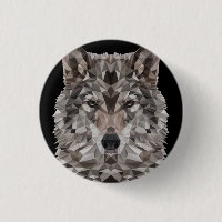 Portrait géométrique du loup gris