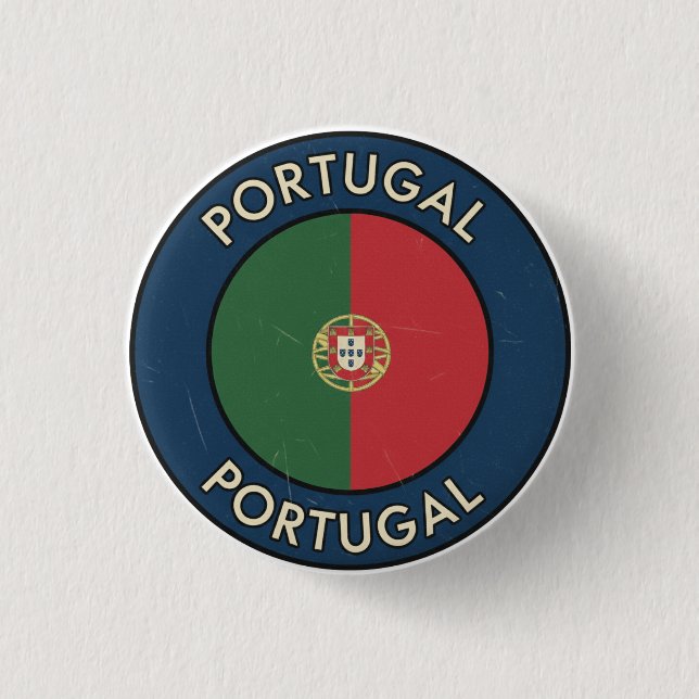 Badge Rond 2,50 Cm Portugal (Devant)