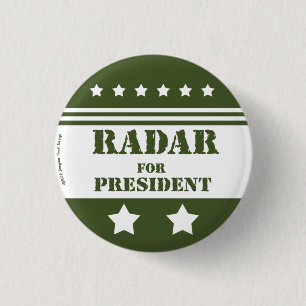 Badge Rond 2,50 Cm Pour le président Radar