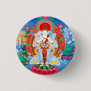Badge Rond 2,50 Cm Prabhutaratna Bouddha Padmakumara oriental frais