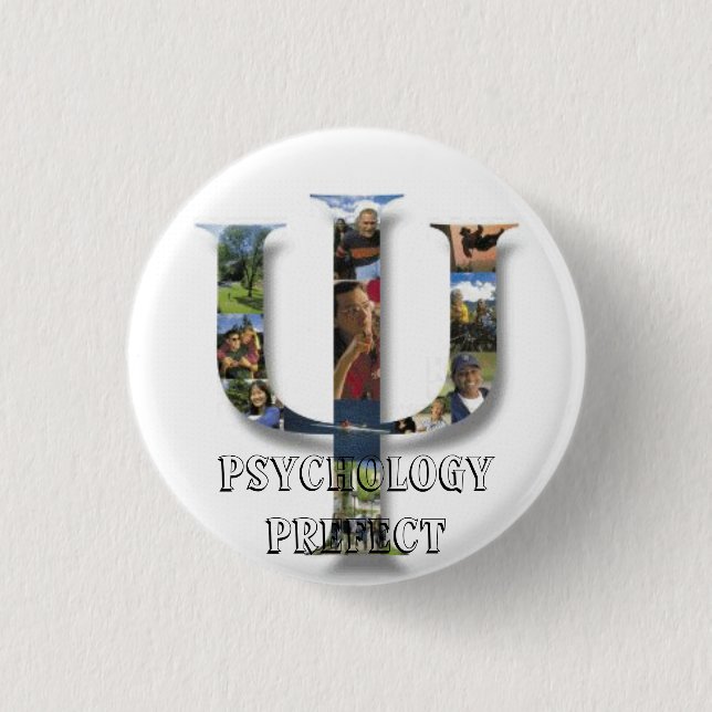 Badge Rond 2,50 Cm Préfet de psychologie (Devant)