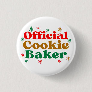 BADGE ROND 2,50 CM PRÉPARATEUR OFFICIEL DE COOKIES