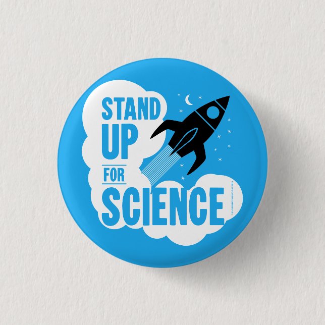 Badge Rond 2,50 Cm Préparez-vous pour le Rocket Science (Devant)
