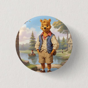 Badge Rond 2,50 Cm Preppy Winnie l'Ooh 1