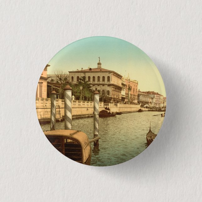 Badge Rond 2,50 Cm Près de St Mark, Venise, Italie (Devant)