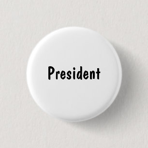Badge Rond 2,50 Cm Président