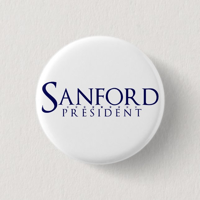 Badge Rond 2,50 Cm Président 2012 de Sanford (Devant)