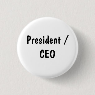 Badge Rond 2,50 Cm Président / Directeur Général