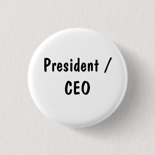 Badge Rond 2,50 Cm Président / Directeur Général (Devant)
