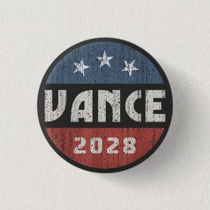 Badge Rond 2,50 Cm Président Vance 2028 J.D. Vance 28 Vote Vance 2028
