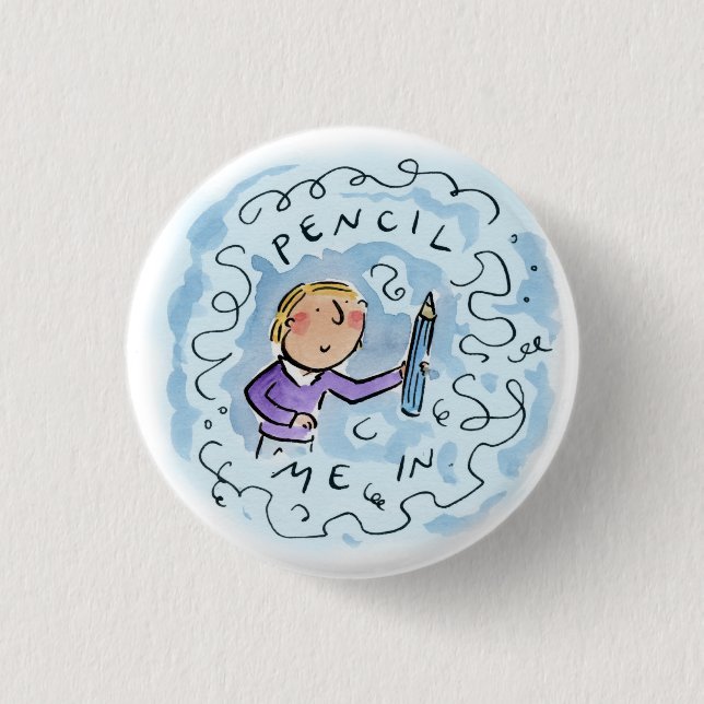 Badge Rond 2,50 Cm Presse-moi (Devant)