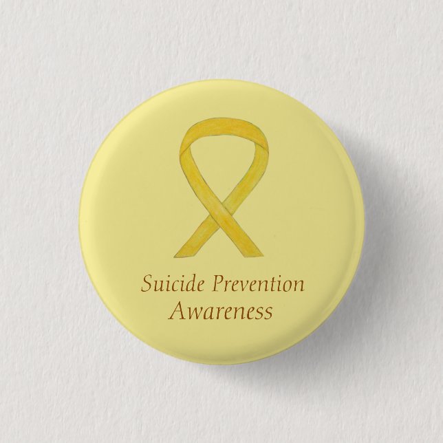 Badge Rond 2,50 Cm Prévention du suicide Sensibilisation Ruban Pins p (Devant)