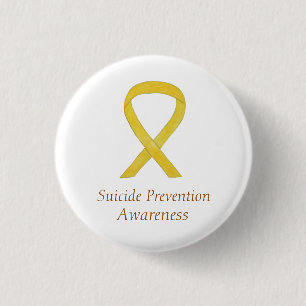 Badge Rond 2,50 Cm Prévention du suicide Sensibilisation Ruban Pins p