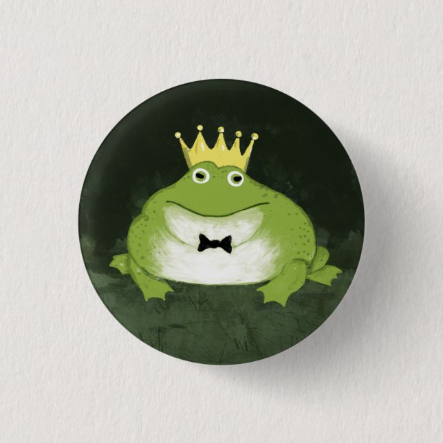 Badge Rond 2,50 Cm Prince Grenouille (Devant)