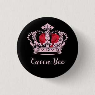 Badge Rond 2,50 Cm Princess Queen Crown personnalisable