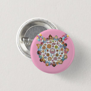Badge Rond 2,50 Cm Princesse Costume à thème