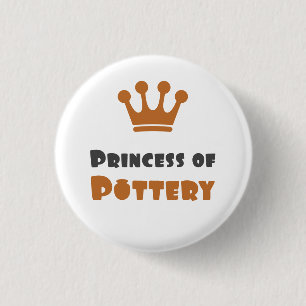 Badge Rond 2,50 Cm Princesse de Poterie