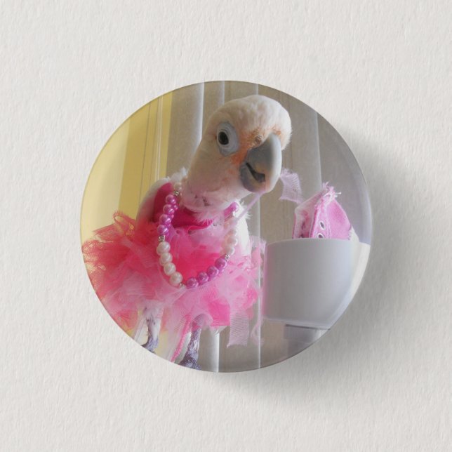 Badge Rond 2,50 Cm Princesse Ella Button (Devant)