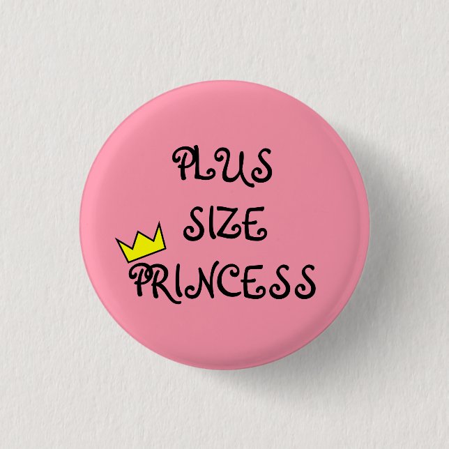 Badge Rond 2,50 Cm Princesse plus de taille (Devant)