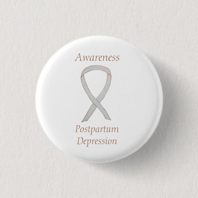 Badge Rond 2,50 Cm Prise de conscience de la dépression post-partum É (Devant)