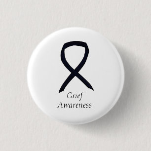 Badge Rond 2,50 Cm Prise en compte du problème Ruban noir personnalis