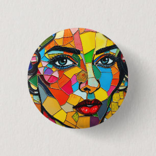 Badge Rond 2,50 Cm « Prismara » - Fragments de sa flamme