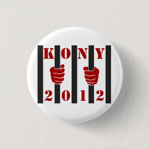 Badge Rond 2,50 Cm Prison de Joseph Kony d'arrêt de Kony 2012