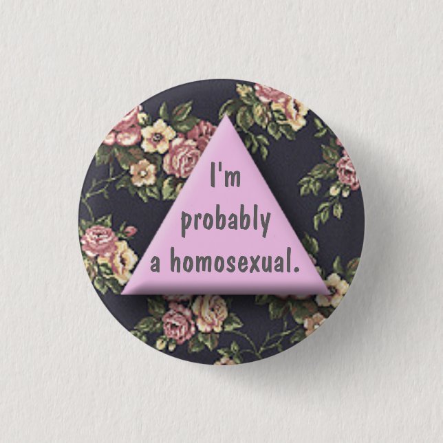 Badge Rond 2,50 Cm Probs un homo (Devant)