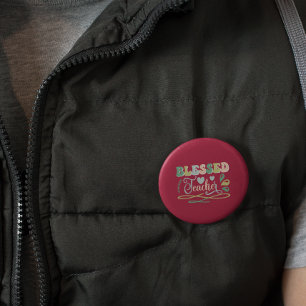 Badge Rond 2,50 Cm Professeur béni Retour à la conception de l'école