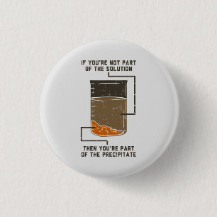 Badge Rond 2,50 Cm Professeur de science de chimie organique Funny Ge