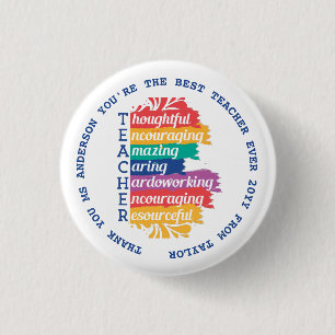 Badge Rond 2,50 Cm Professeur - MEILLEURES Citations