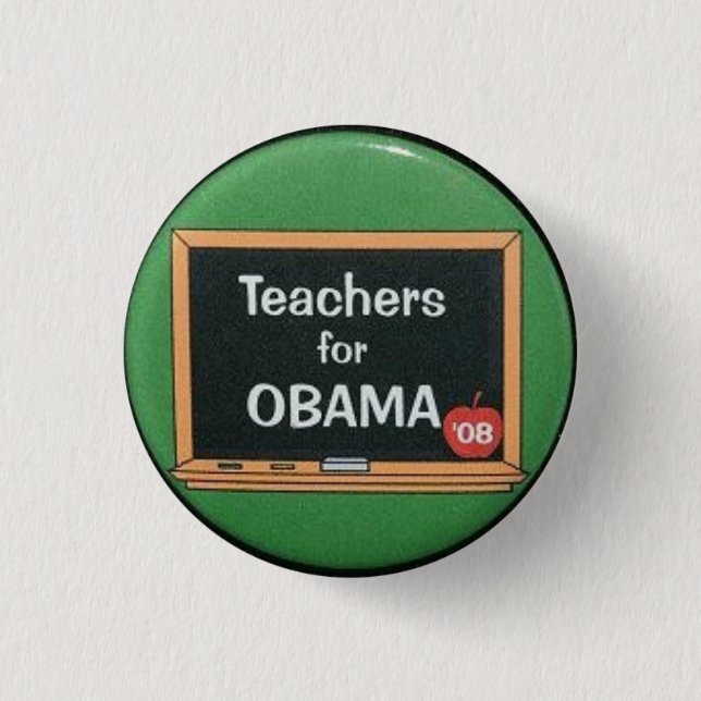 Badge Rond 2,50 Cm Professeurs pour Obama (Devant)