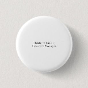 Badge Rond 2,50 Cm Professionnel Minimaliste Moderne Simple