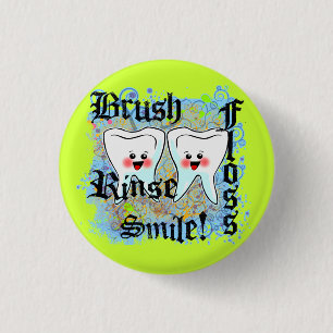 Badge Rond 2,50 Cm Professionnels dentaires de dentistes