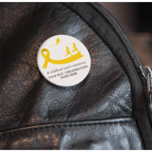 Badge Rond 2,50 Cm Promotion de la sensibilisation au cancer infantil