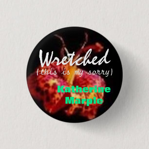 Badge Rond 2,50 Cm Promouvez Katherine Marple