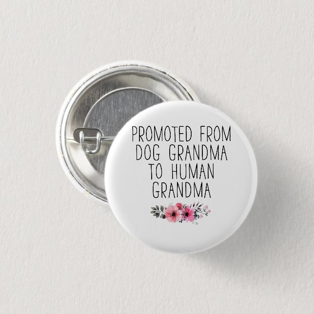 Badge Rond 2,50 Cm Promu Au Bouton Grossiste Funny Floral Pin De Gran (Devant & derrière)